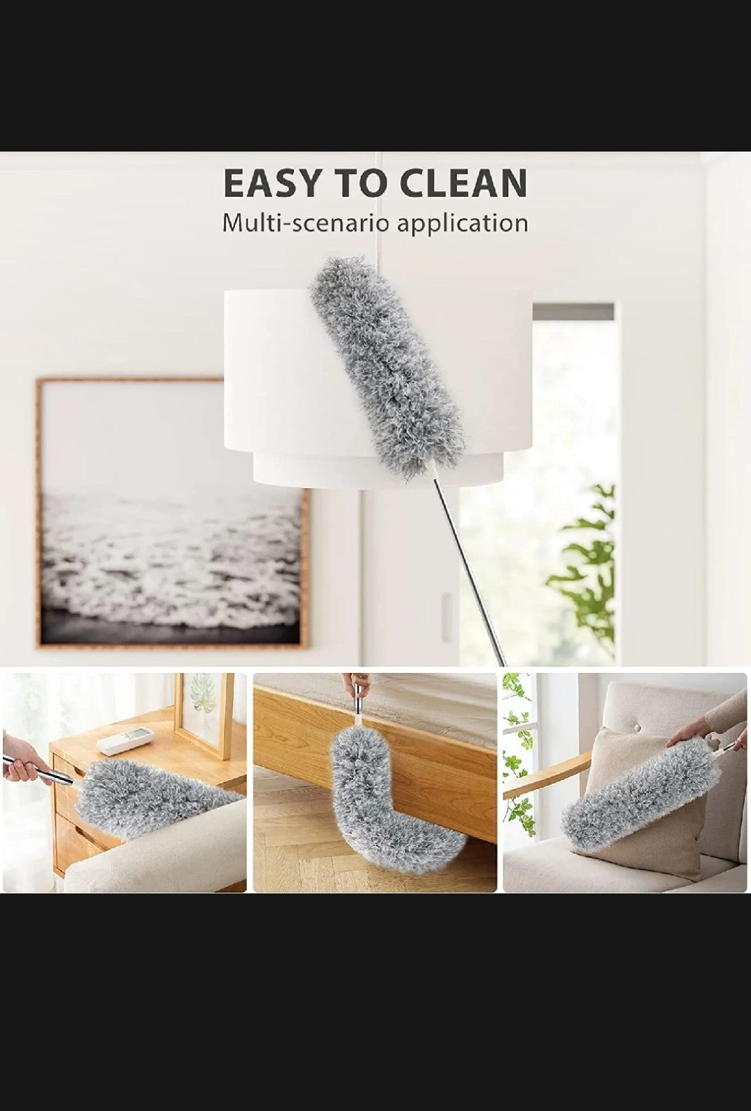 Flexible microfiber duster