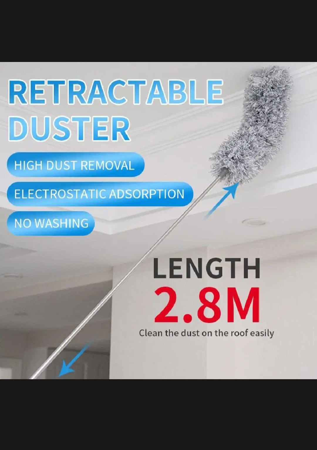 Flexible microfiber duster