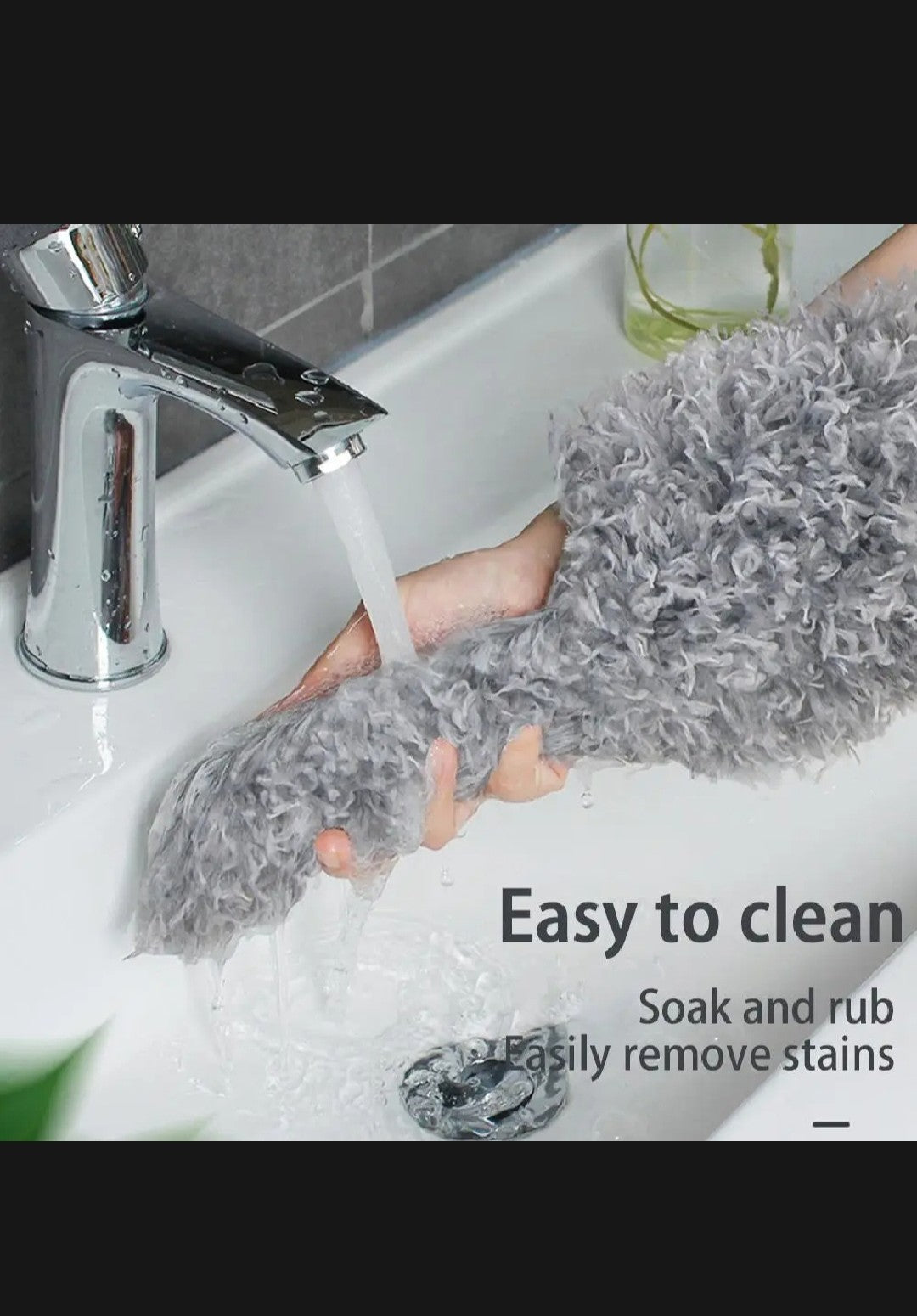 Flexible microfiber duster