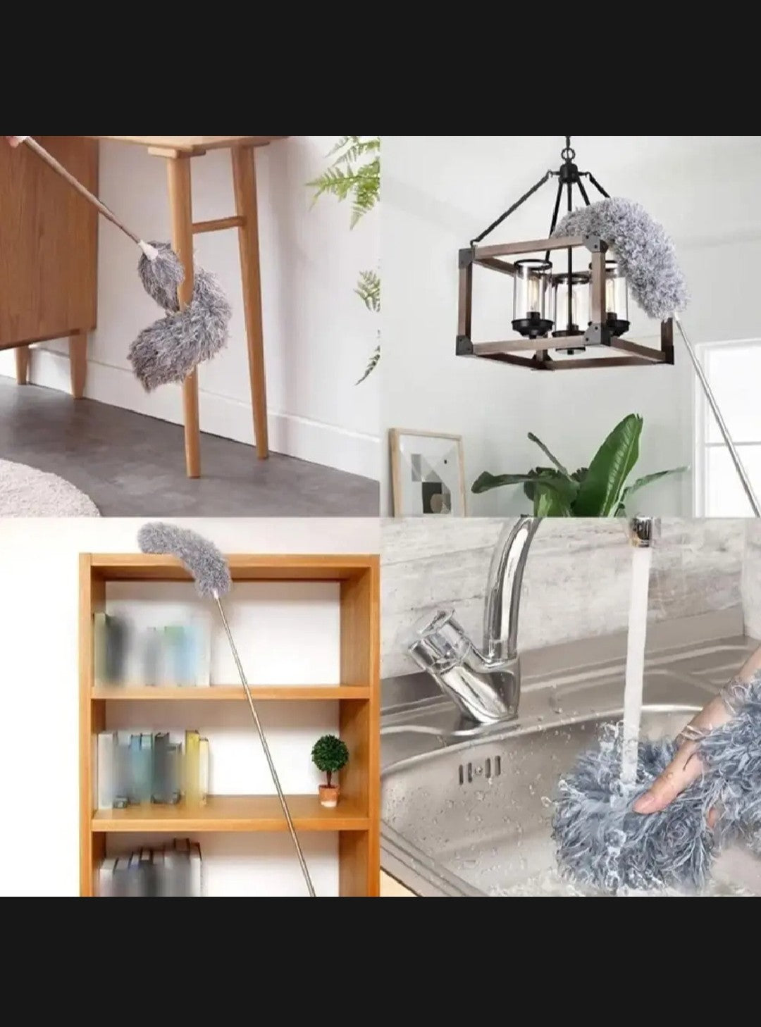 Flexible microfiber duster