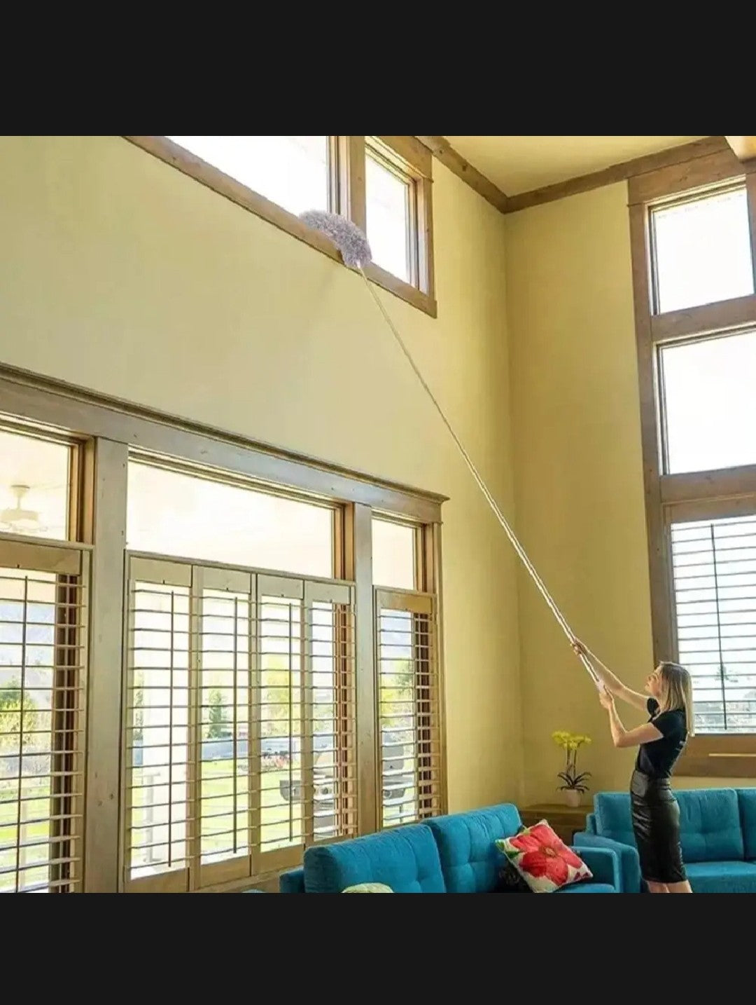 Flexible microfiber duster